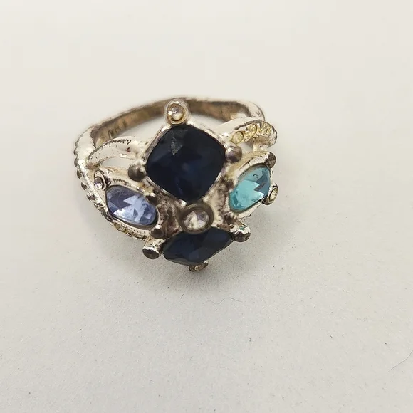 AVON BLUE TONE RING - Picture 1 of 4